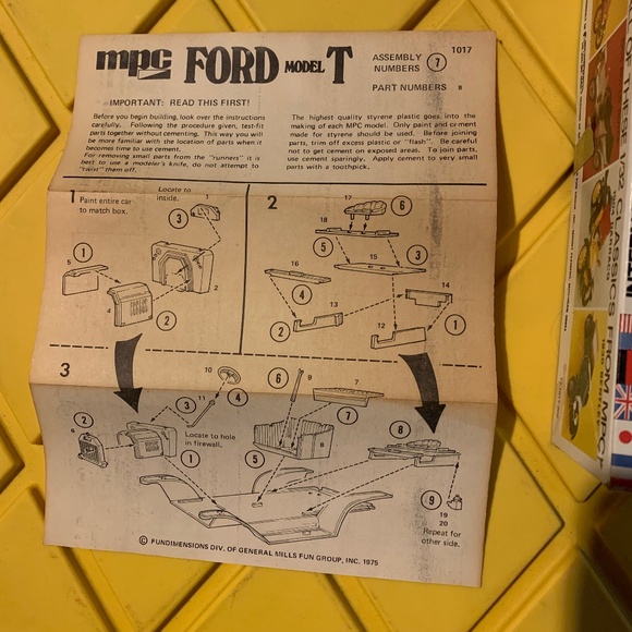 MPC Ford 1912 Model T Intl Classics 1/32 Scale 2-1017 Model Car Kit  from 1958 - Picture 4 of 8